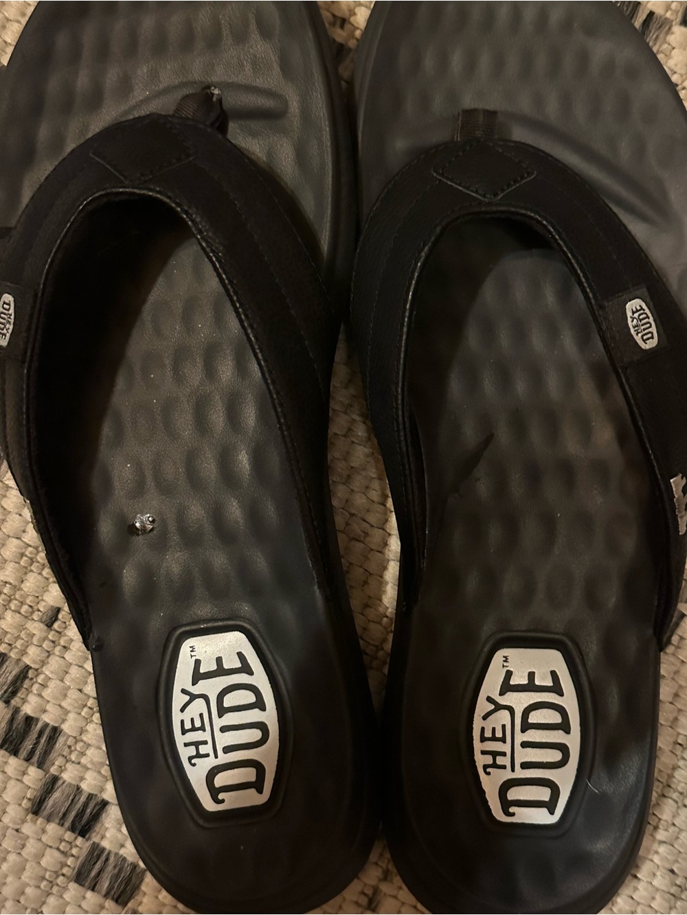 Hey Dude W8 black flip flop - Picture 5 of 8